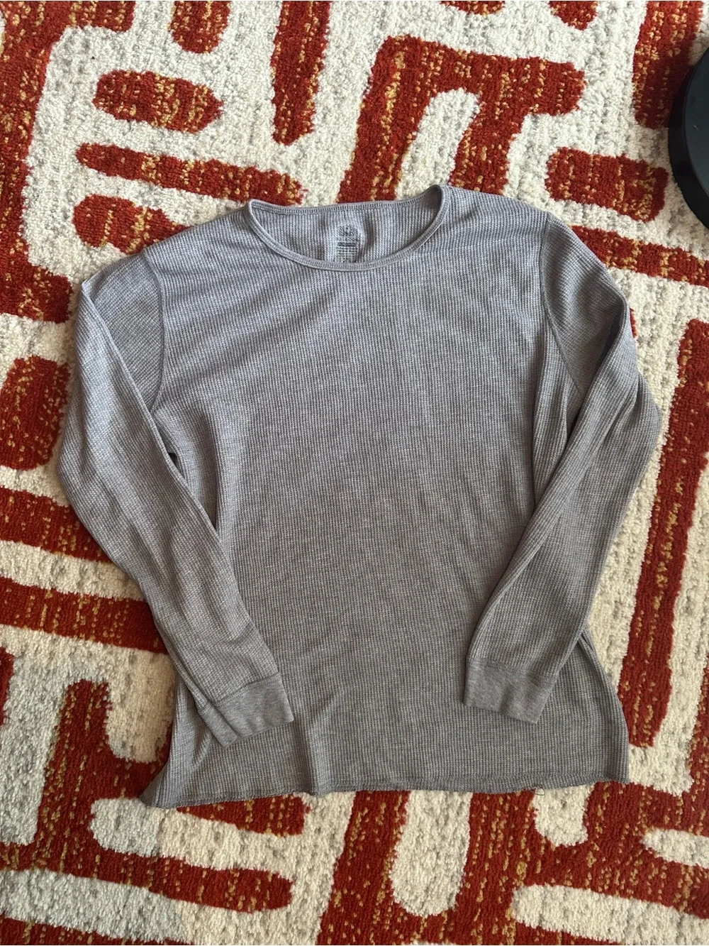 Men’s Fruit of the Loom Light Gray Waffle Thermal Top in size XL